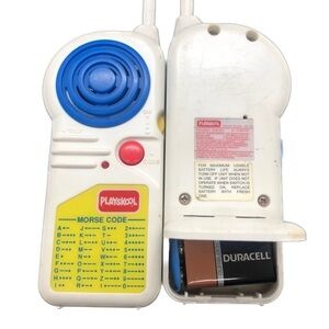 Playskool 1993 Walkie Talkies PS-180 Morse Code Support Lil' Talker Working